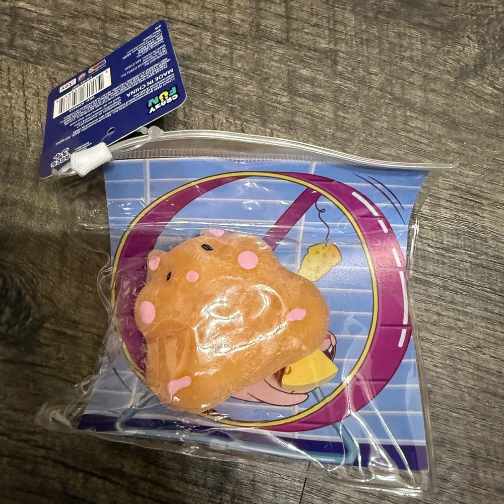 Orange Squishy Hamster Toy